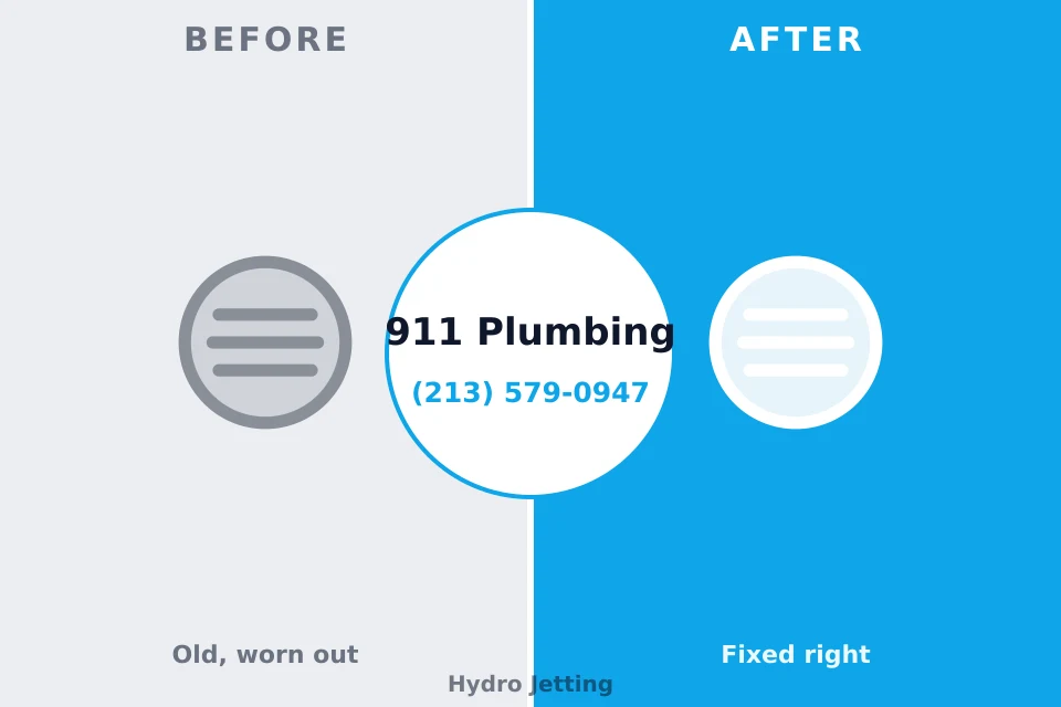 Before and after: plumbing company Stockdale, TX